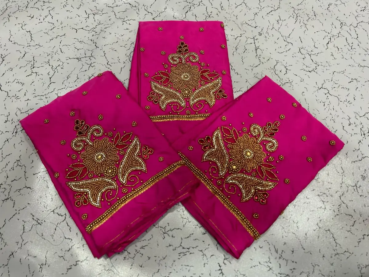 Bottle Green Designer Aari Work Blouse – Sophisticated & Striking 7