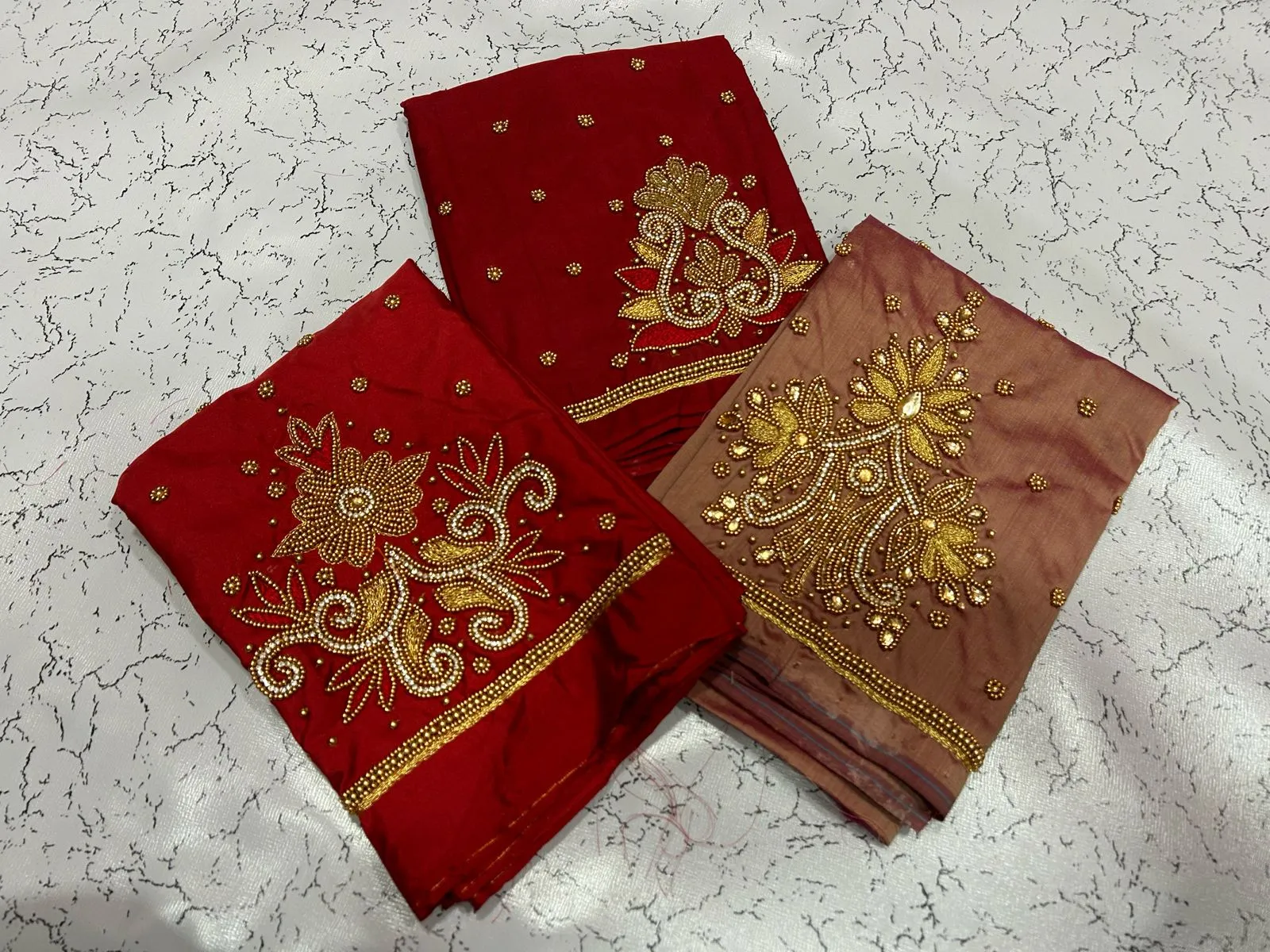 Bottle Green Designer Aari Work Blouse – Sophisticated & Striking