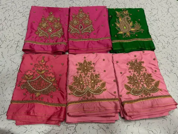 Elegant Buti Maggam Work Blouse – A Touch of Timeless Charm