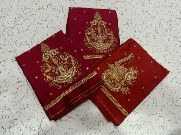 Elegant Buti Maggam Work Blouse – A Touch of Timeless Charm