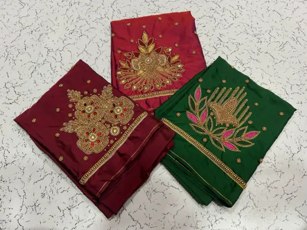 Elegant Buti Maggam Work Blouse – A Touch of Timeless Charm