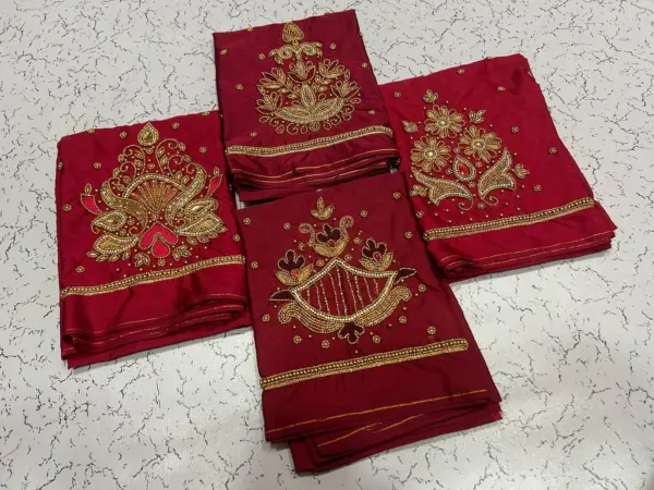 Elegant Buti Maggam Work Blouse – A Touch of Timeless Charm