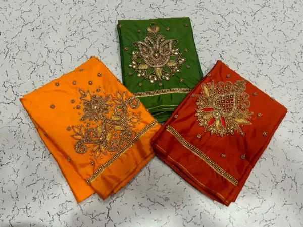 Elegant Buti Maggam Work Blouse – A Touch of Timeless Charm