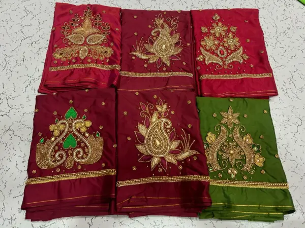 Elegant Buti Maggam Work Blouse – A Touch of Timeless Charm