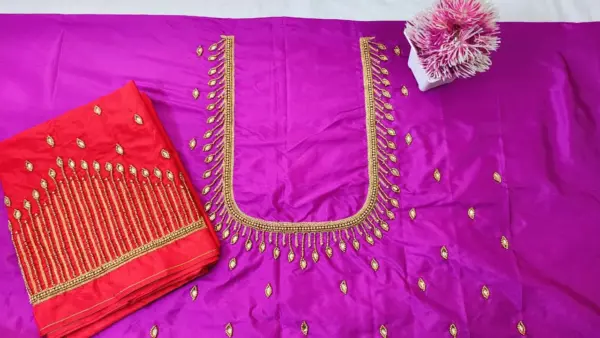 Elegant Lines Aari Work Blouse – Designer Pick at Exclusive Offer Price