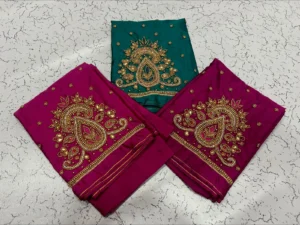 Elegant Mango Motif Aari Work Blouse – Timeless Craftsmanship for a Regal Look! 11