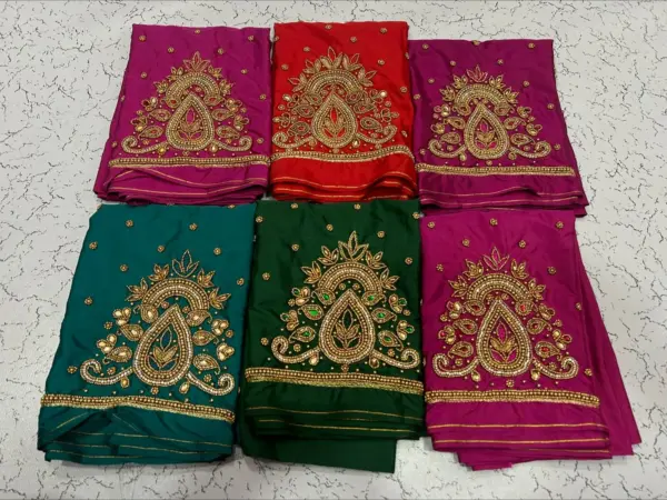 Elegant Mango Motif Aari Work Blouse – Timeless Craftsmanship for a Regal Look!