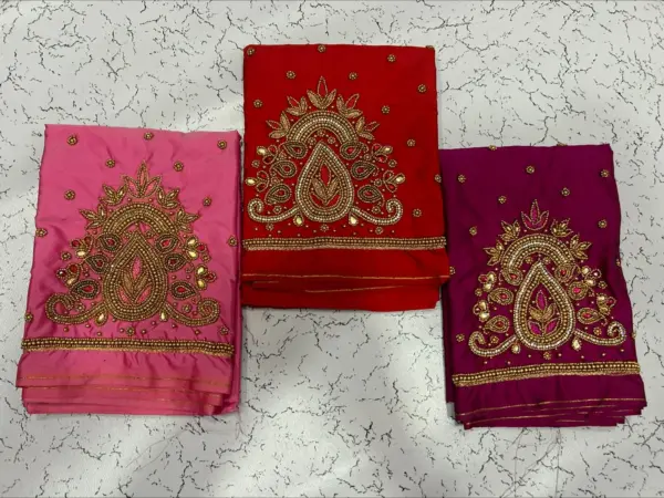 Elegant Mango Motif Aari Work Blouse – Timeless Craftsmanship for a Regal Look!