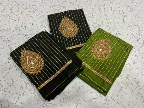 Elegant Tilakam Buti Lines Design Blouse – Latest Trend at Exclusive Offer!