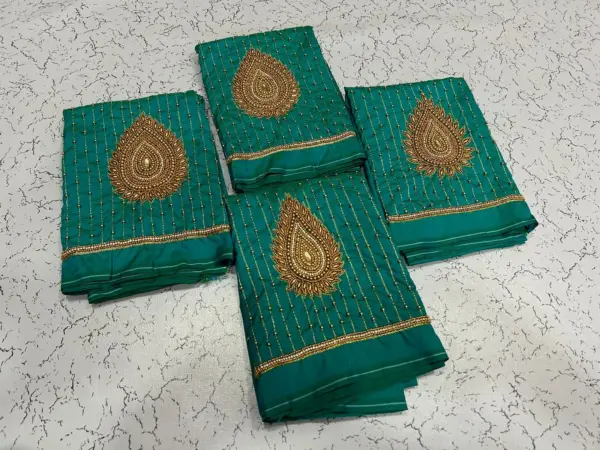 Elegant Tilakam Buti Lines Design Blouse – Latest Trend at Exclusive Offer!