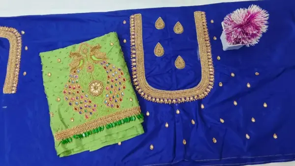 Exquisite Peacock Bridal Aari Work Blouse – Grand Offer Alert!