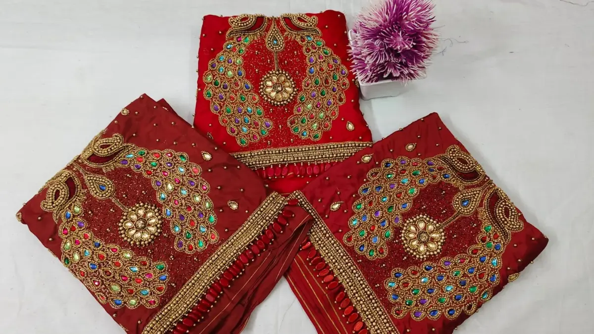 Exquisite Peacock Bridal Aari Work Blouse – Grand Offer Alert! 2
