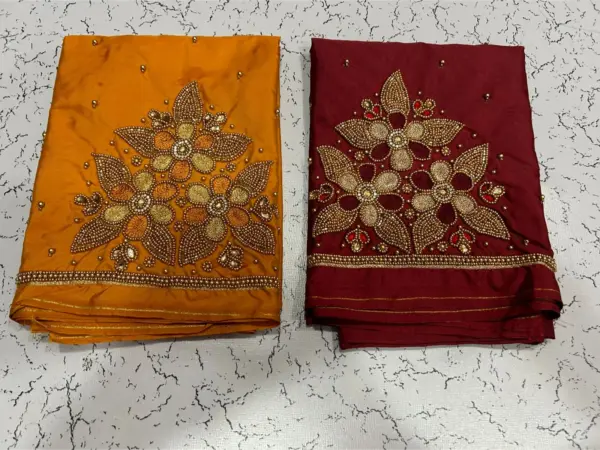 Floral Charm Alert – Designer Aariwork Blouse Now on Offer!