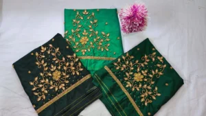 Graceful Minimal Floral Beads Blouse – Designer Look, Budget Price 3