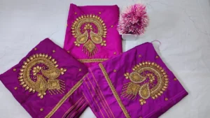 Graceful Moon Buti Aariwork Blouse – Elegant Beauty on 7