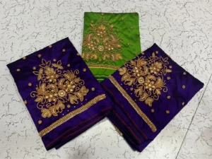 Elegant Buti Beads Aari Work Blouse 10