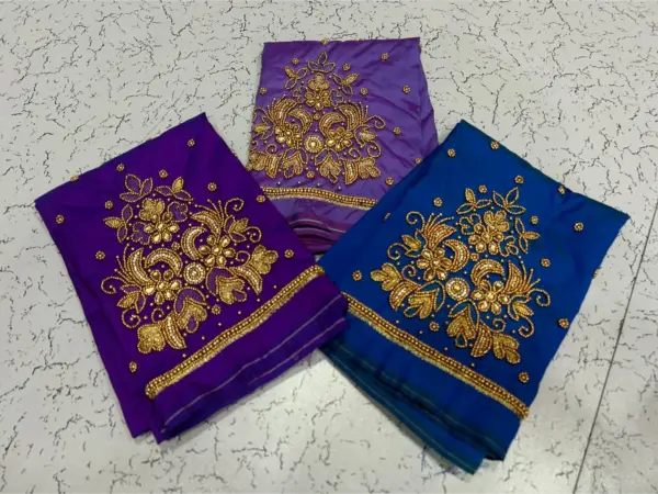 Limited Time Offer – Elegant Buti Beads Aari Work Blouse