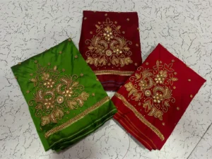 Elegant Buti Beads Aari Work Blouse 8