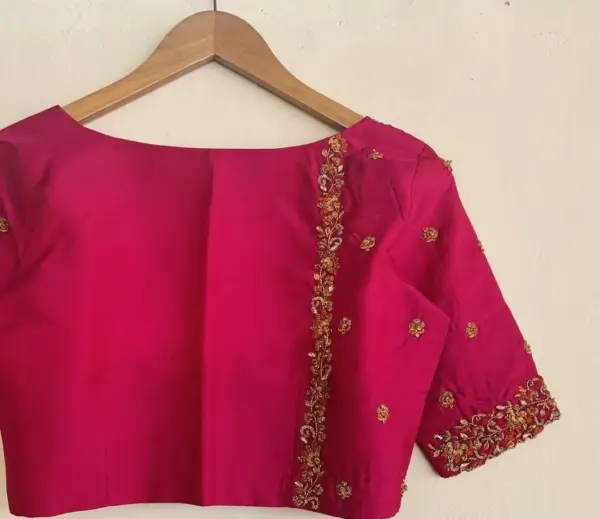 Majantha Pink Magic – Trending Designer Maggam Work Blouse for Royal Looks
