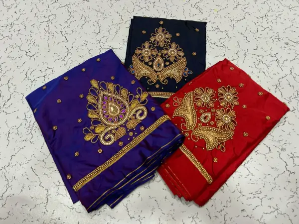 Premium Buti Aari Work Blouse – Sophistication Now on Sale!