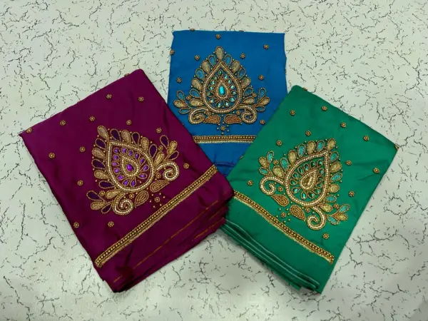 Premium Buti Aari Work Blouse – Sophistication Now on Sale!