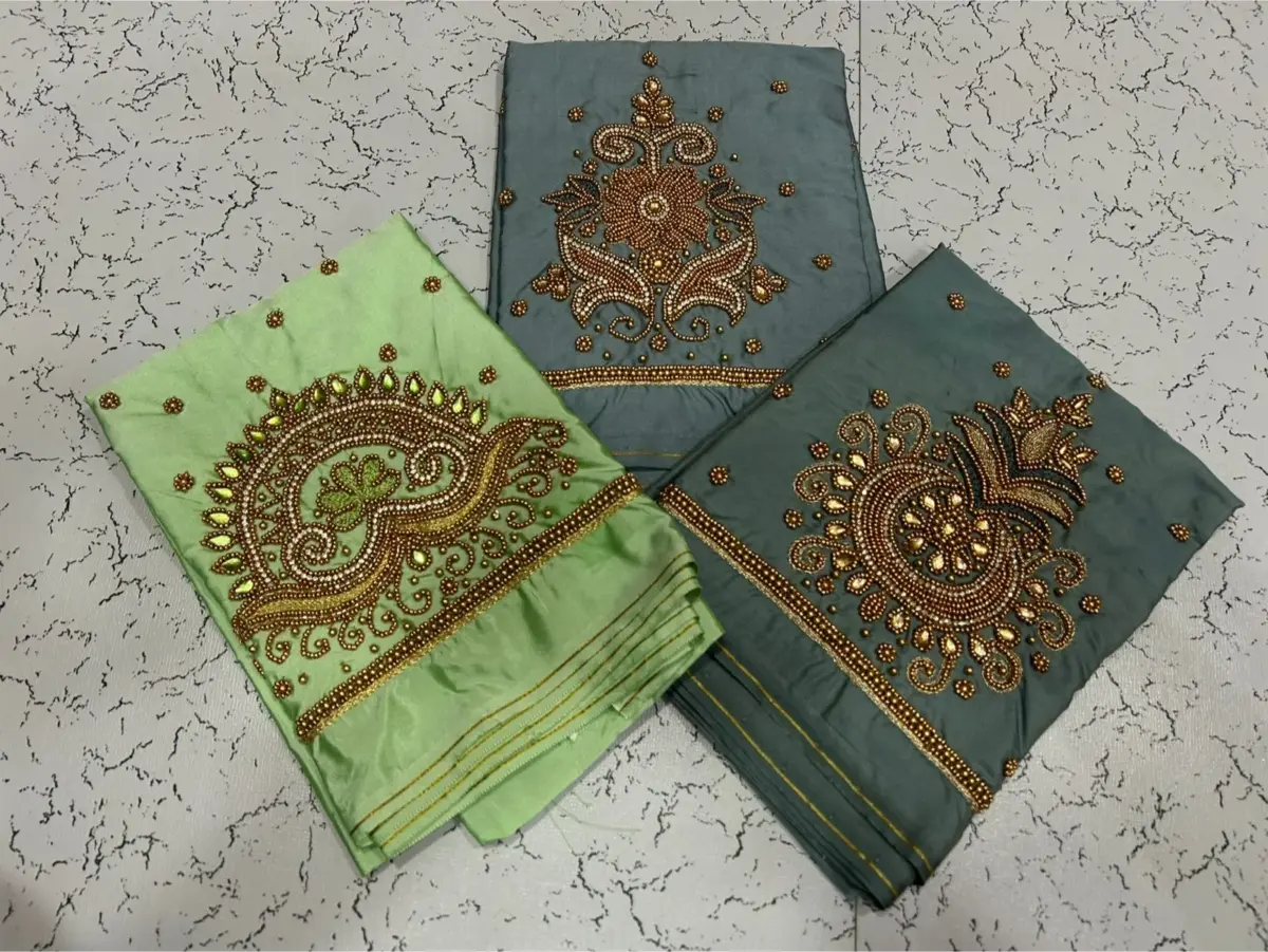 Radiant Elegance – Kundan Aariwork Blouses at Exclusive Offer Prices 10