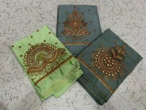 Radiant Elegance – Kundan Aariwork Blouses at Exclusive Prices 10