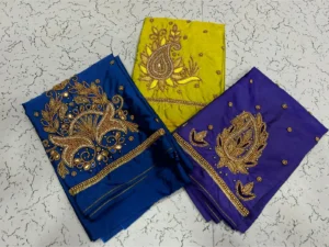 Radiant Elegance – Kundan Aariwork Blouses at Exclusive Prices 11