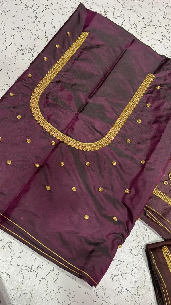 Radiant Elegance – Kundan Aariwork Blouses at Exclusive Offer Prices