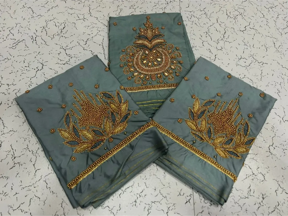Radiant Elegance – Kundan Aariwork Blouses at Exclusive Offer Prices 6
