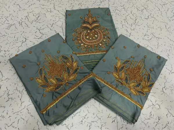 Radiant Elegance – Kundan Aariwork Blouses at Exclusive Offer Prices