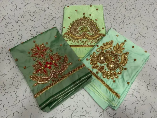 Radiant Elegance – Kundan Aariwork Blouses at Exclusive Offer Prices