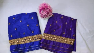 Royal Yellow-Gold Kundan Maggam Work Blouse – Exclusive 4