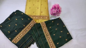 Royal Yellow-Gold Kundan Maggam Work Blouse – Exclusive 6