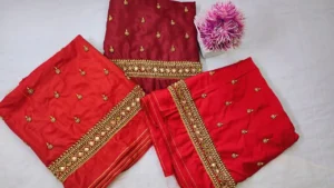 Royal Yellow-Gold Kundan Maggam Work Blouse – Exclusive 7