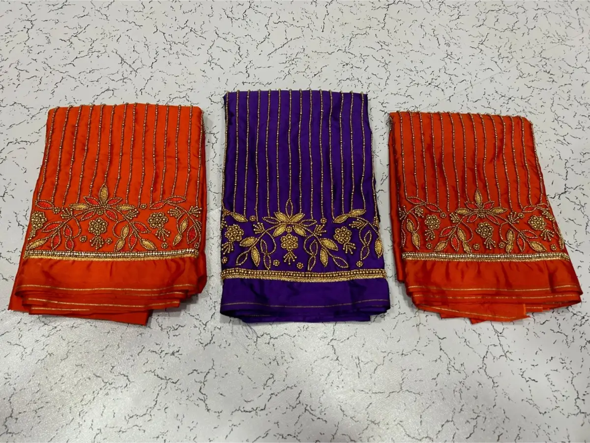 Stylish Statement – Lines Aari Work Blouses at Unbeatable Offer Prices 3