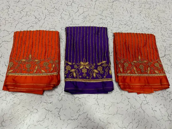 Stylish Statement – Lines Aari Work Blouses at Unbeatable Offer Prices