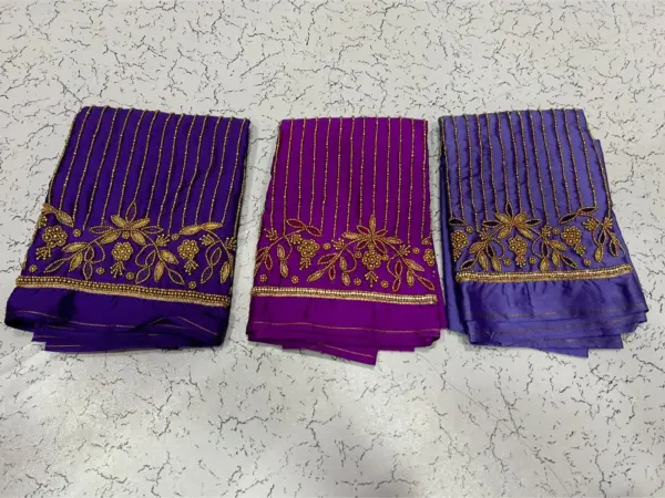 Stylish Statement – Lines Aari Work Blouses at Unbeatable Offer Prices