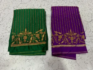 Stylish Statement – Lines Aari Work Blouses at Unbeatable Prices 9