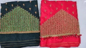 Timeless Minimal Zardosi Kundan Blouse – Designer Touch, Exclusive 9