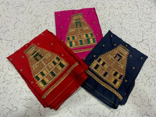 Timeless Traditional Temple Maggam Work Blouse – Divine Elegance Redefined!
