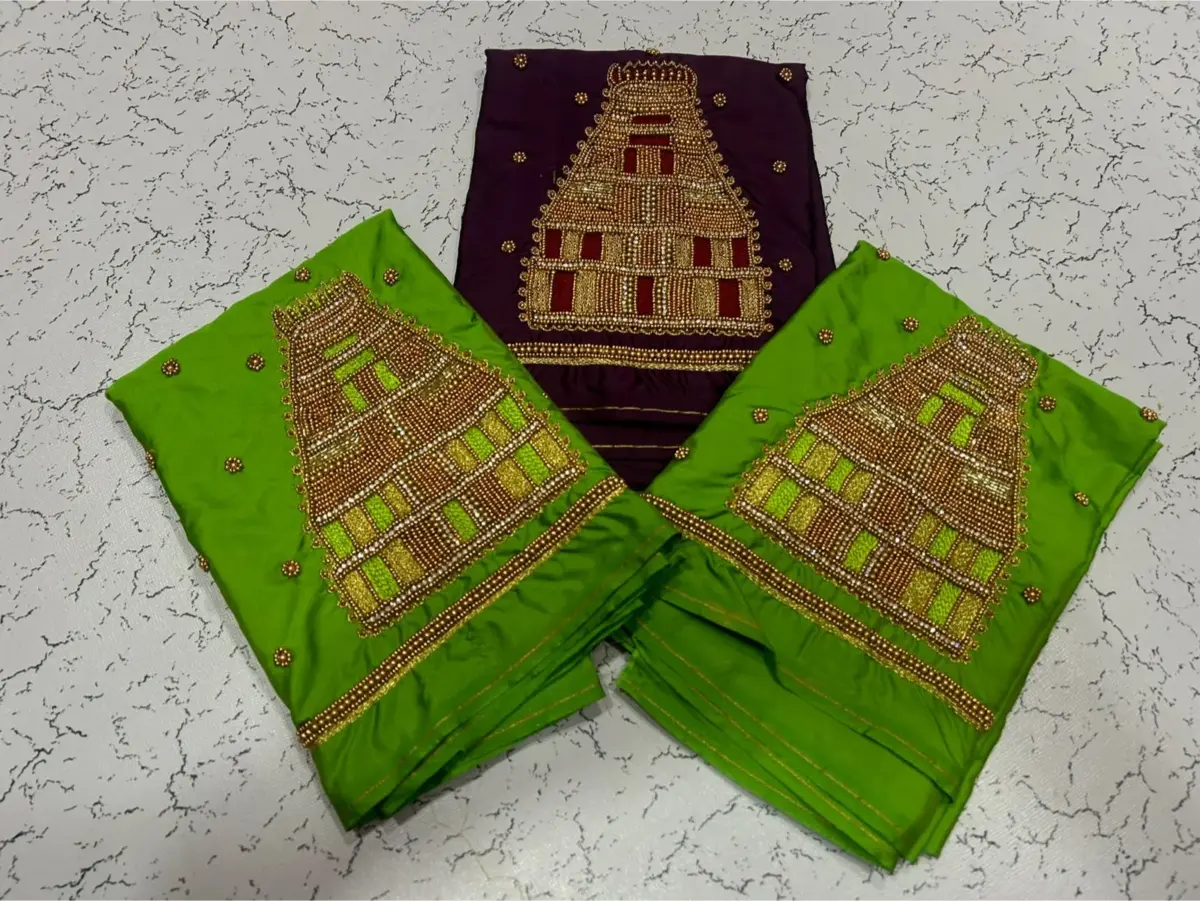 Timeless Traditional Temple Maggam Work Blouse – Divine Elegance Redefined! 12