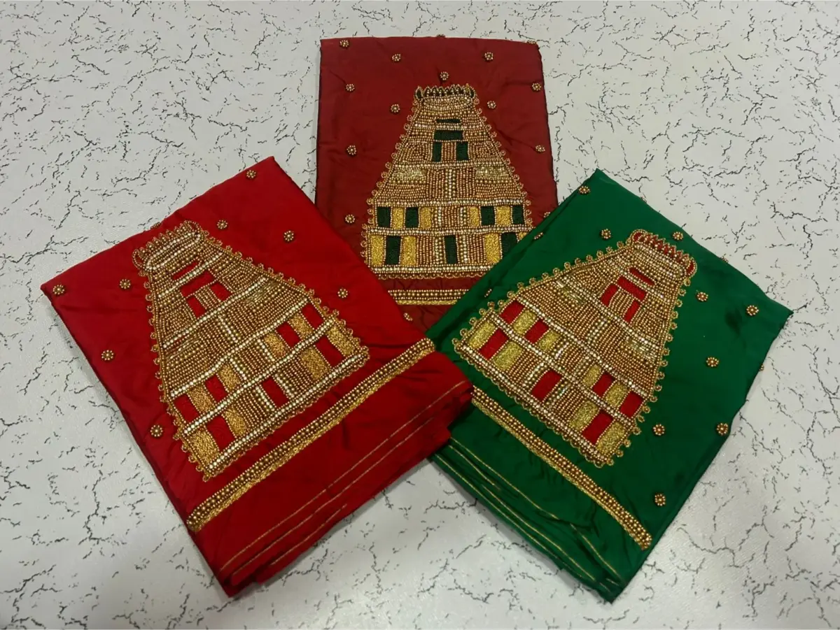 Timeless Traditional Temple Maggam Work Blouse – Divine Elegance Redefined! 2