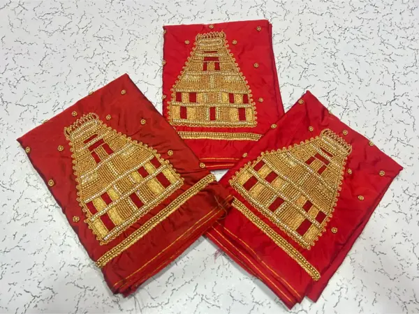 Timeless Traditional Temple Maggam Work Blouse – Divine Elegance Redefined!