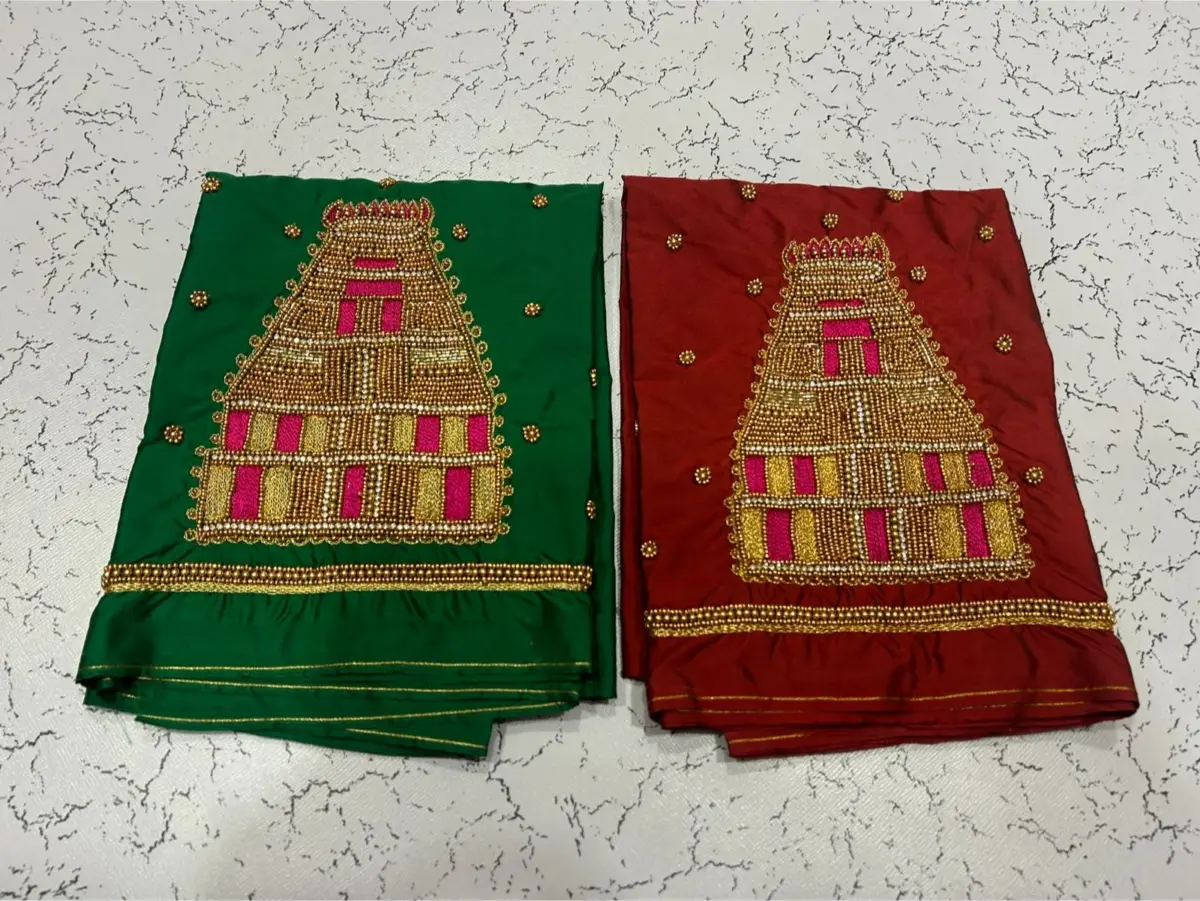 Timeless Traditional Temple Maggam Work Blouse – Divine Elegance Redefined! 7
