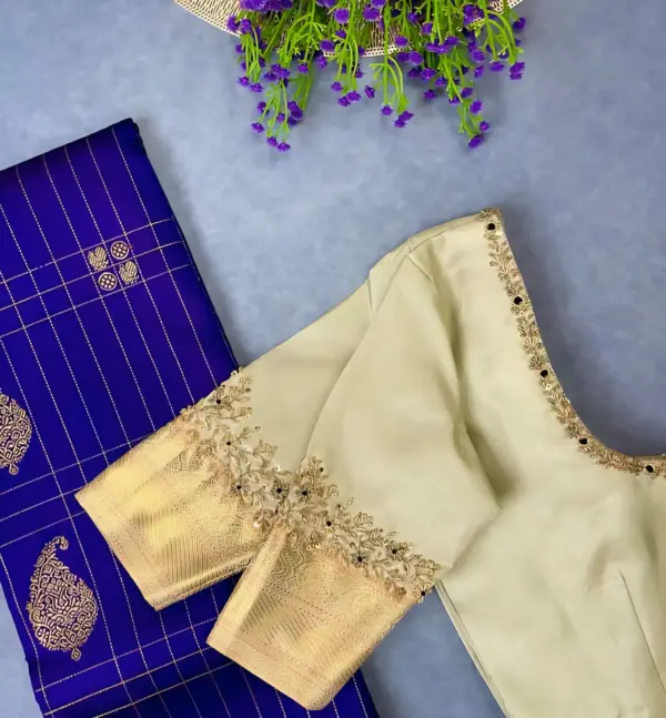 Trendy Pastel Yellow Blouse – Minimal Work, Maximum Style!