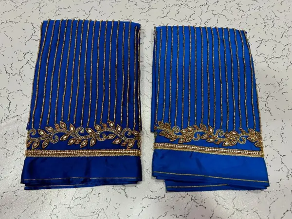 Unbeatable Elegance – Trending Lines Border Aariwork Bridal Blouse