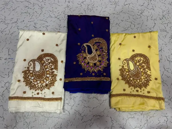 Baby Pink Buti Maggam Work Blouse – Elegant Half Pattu Design