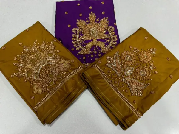 Budget-Friendly Beauty: Pink Beads Aari Work Blouse Now on Offer!