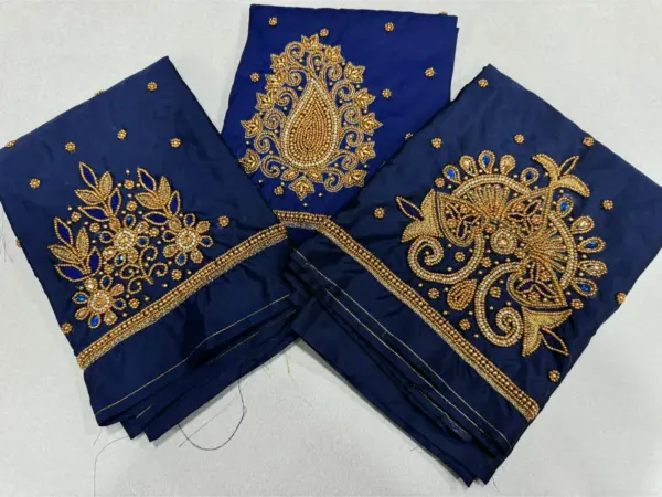 Budget-Friendly Beauty: Pink Beads Aari Work Blouse Now on Offer!